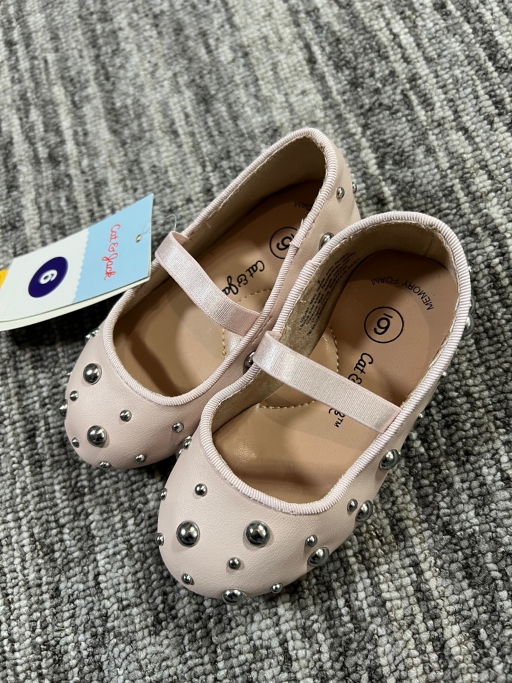 Cat & Jack Girl's - Heather Ballet Flats Toddler Various Sizes - Picture 5 of 13